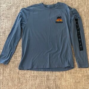 Nautica Slate Blue Graphic Long Sleeve Tee